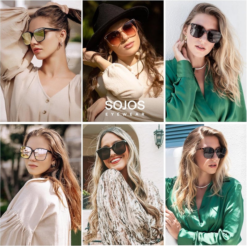 Sojos Sunglasses for Women Men Vintage Style Shades SJ2157 - Image 3